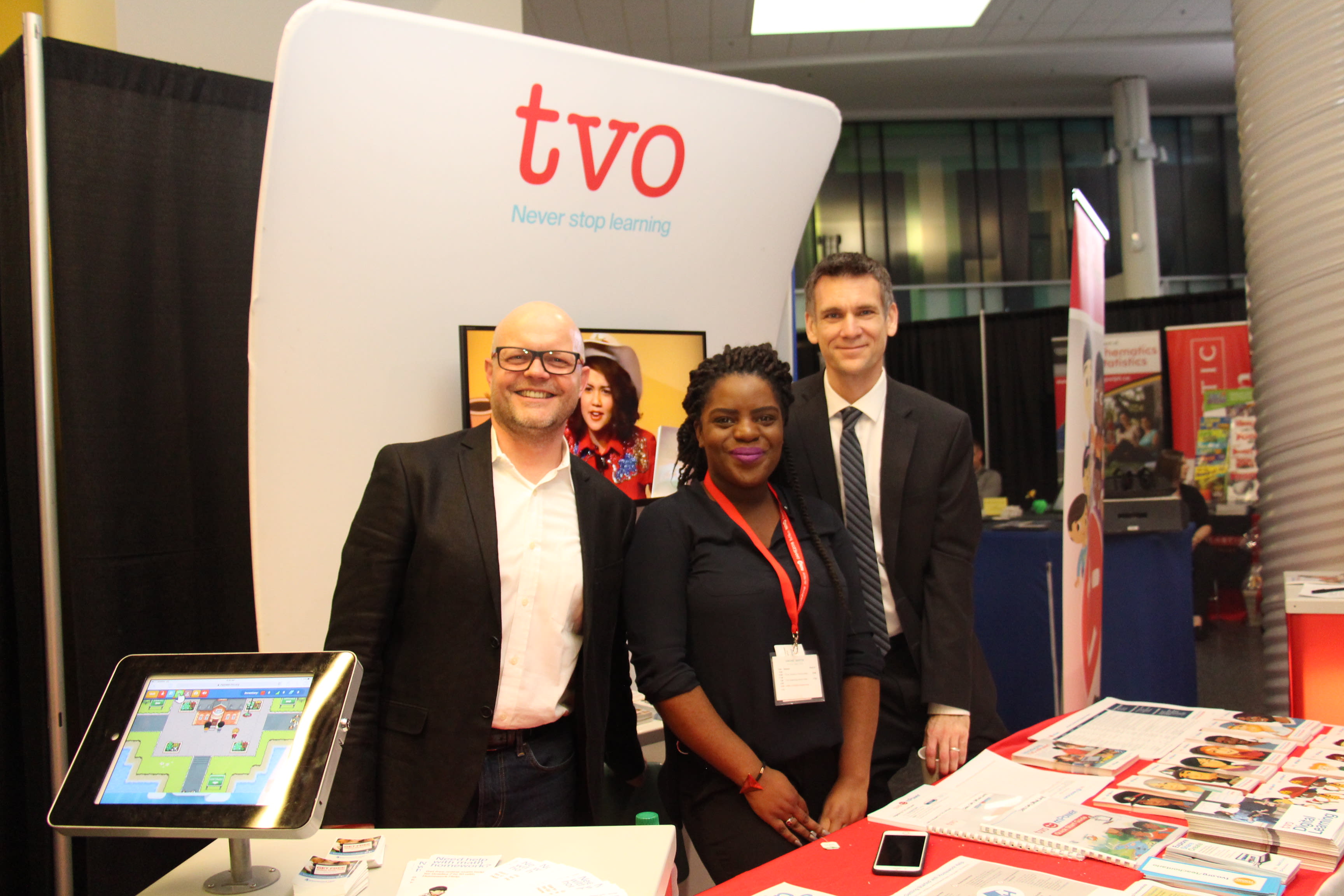 OAME conference booth TVO