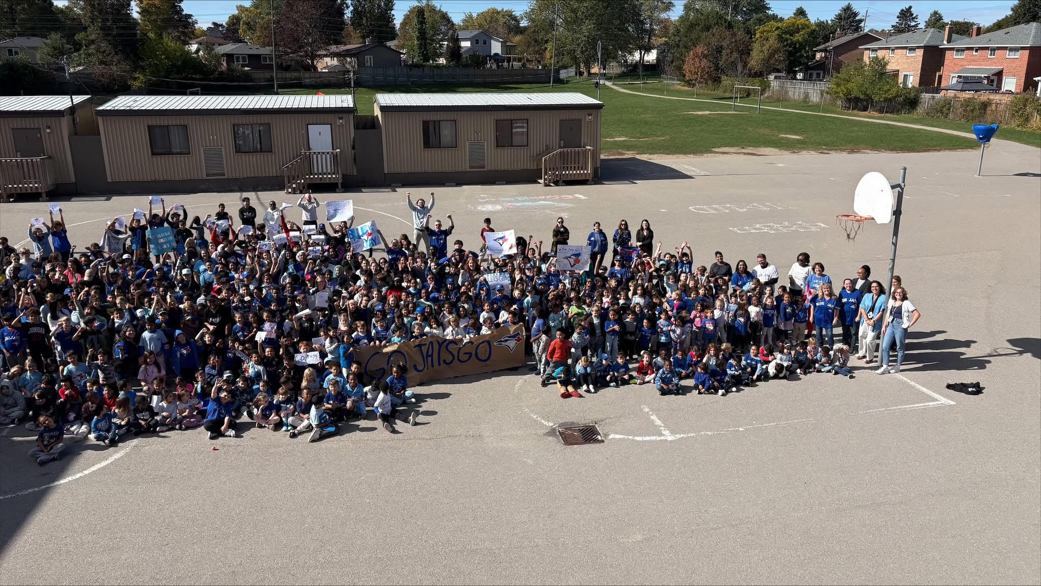 jays fans outside