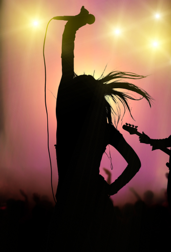 Female pop star concert
