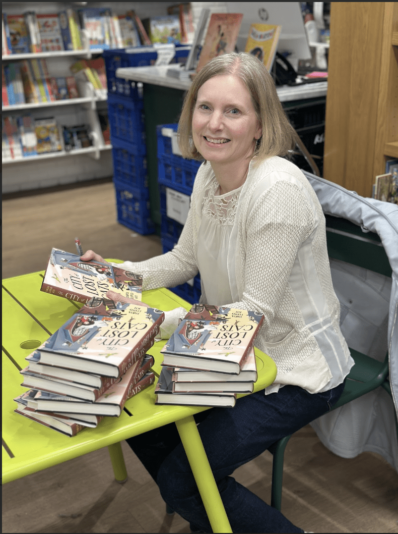 Tanya Lloyd Kyi signing books