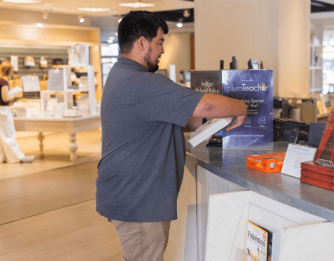 Sign up for plumTeacher in store