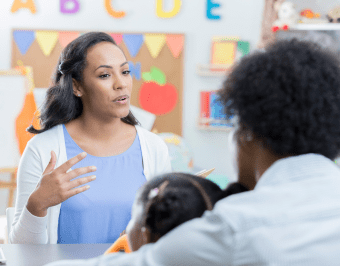 teacher on cirriculum night